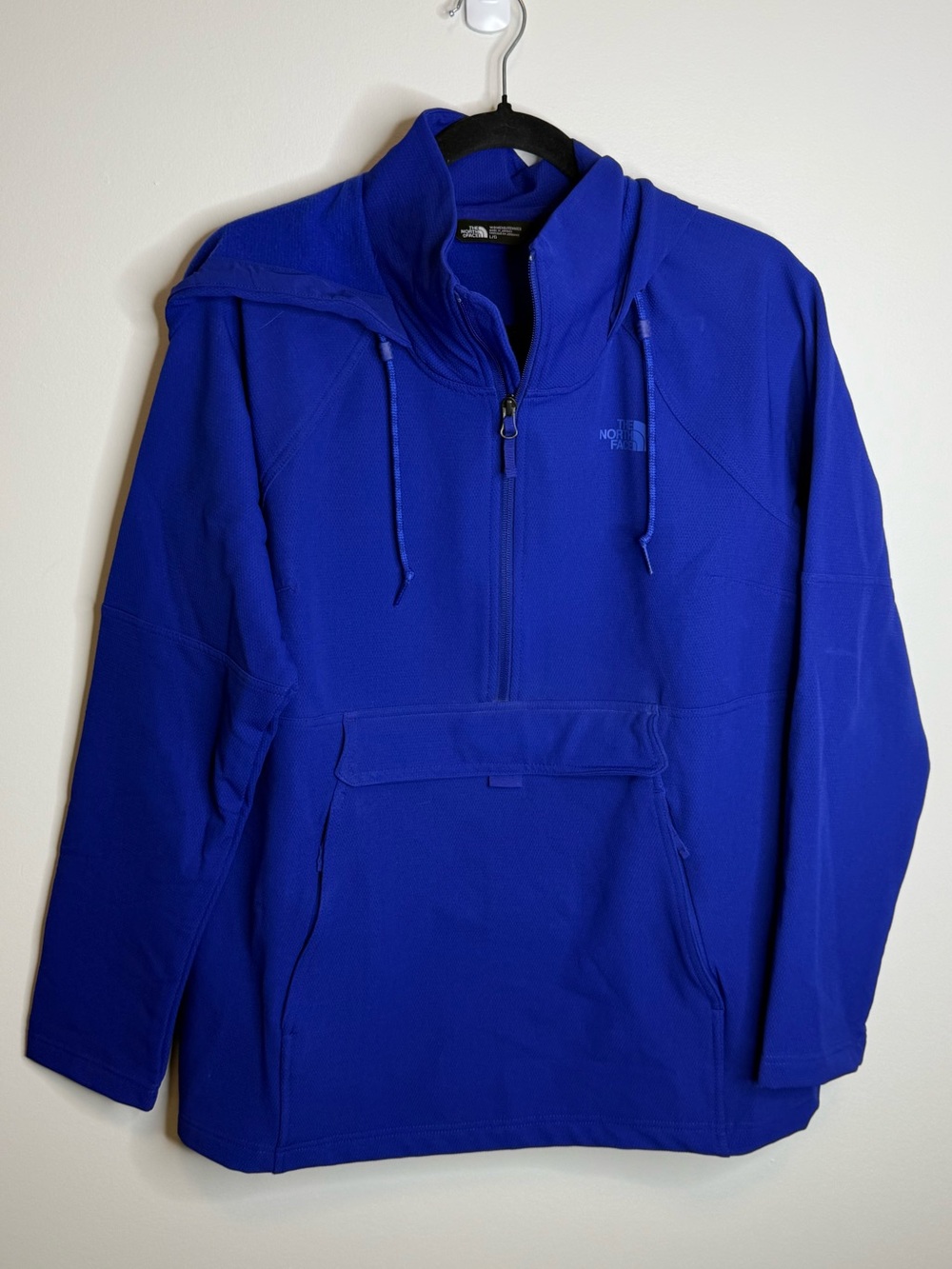 The North Face Cobalt Blue Half-Zip Tekno Ridge Pullover Hoodie large